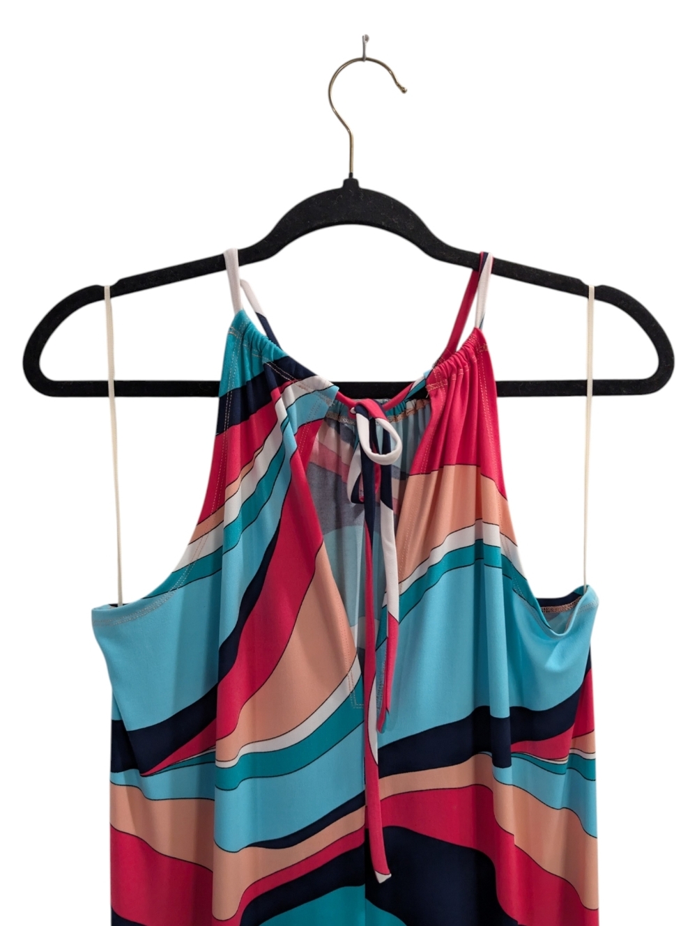 Trina Turk Milian Wave-Print Maxi Dress - Picture 6 of 10